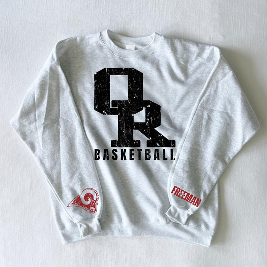 Distressed Black OR Basketball