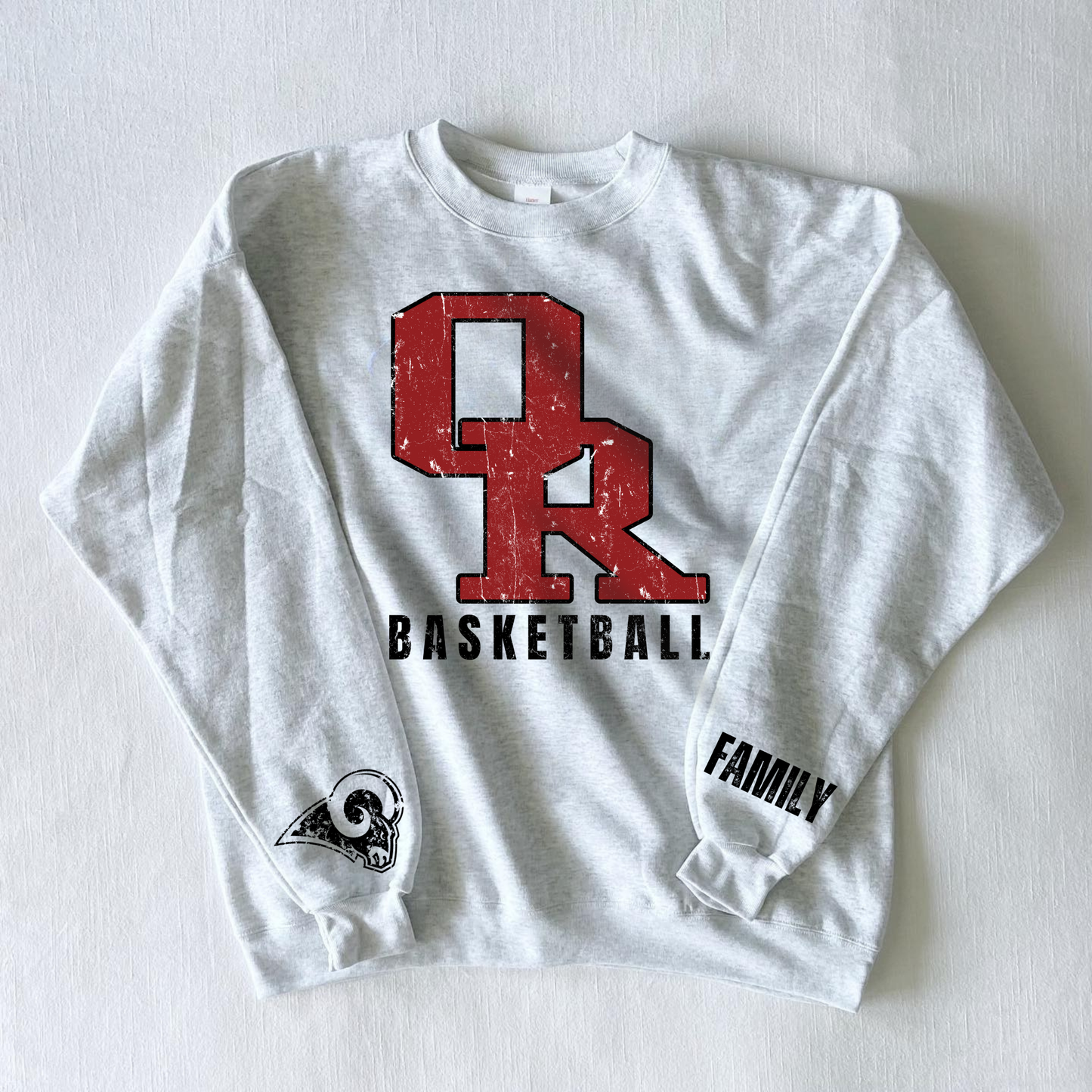 Distressed Red OR Basketball