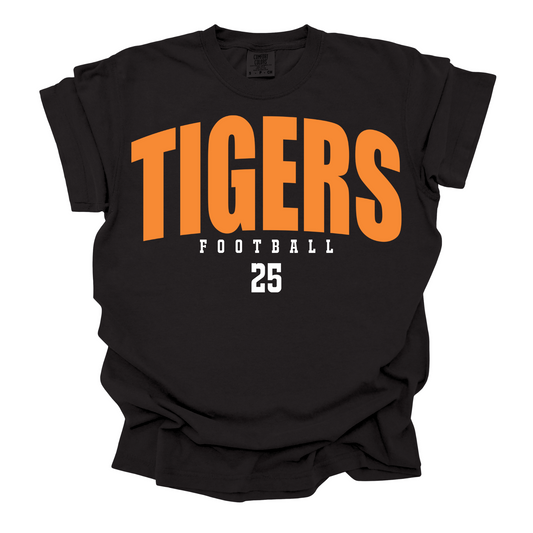 Tigers Football Custom BLACK
